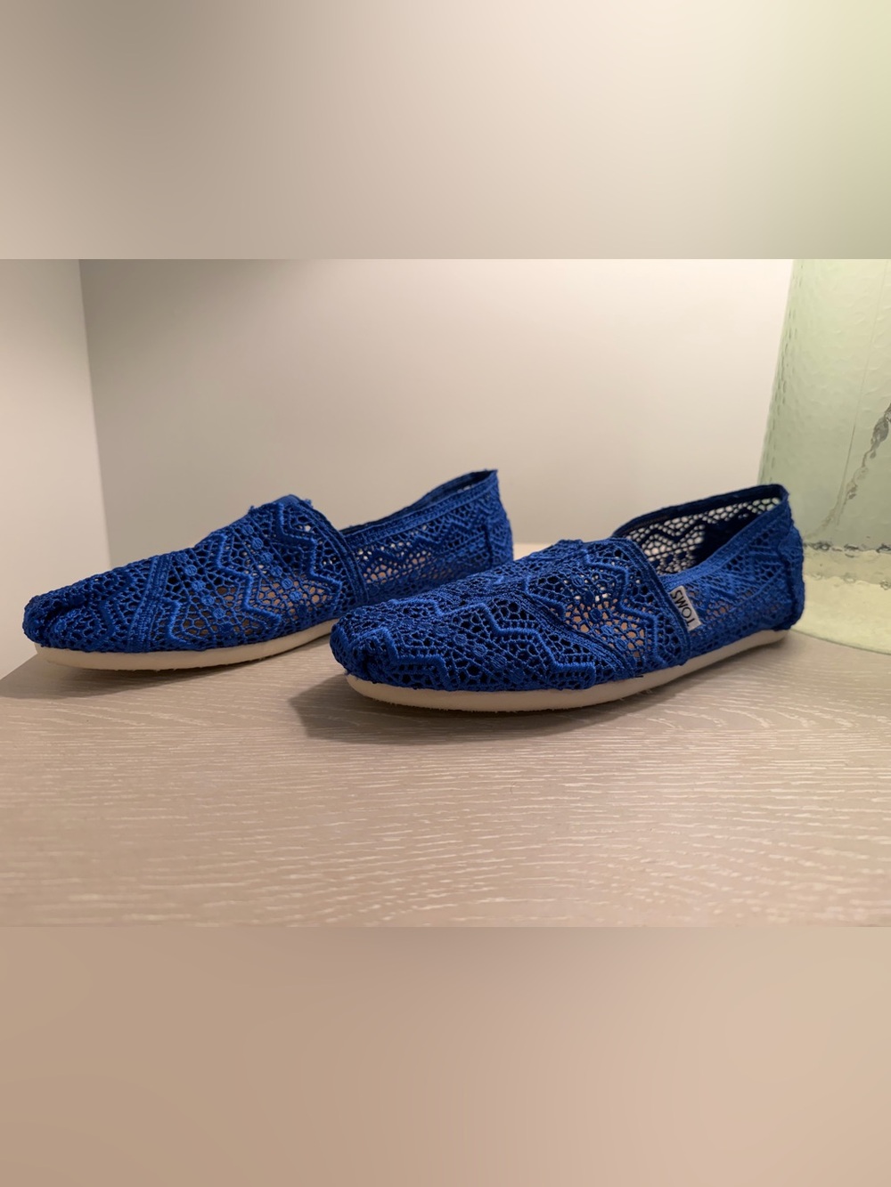 *EUC* TOMS Women’s Alpargata Moroccan Crochet Slip On Shoes - Picture 3 of 7